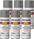 Rust-Oleum Stops Rust Spray Paint, Satin Coastal Gray - Durable