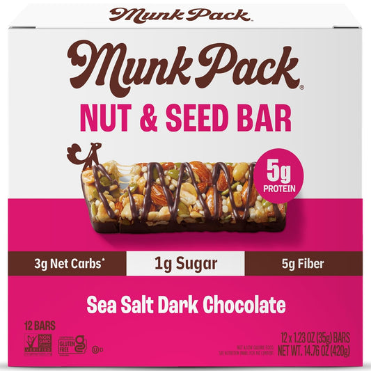 Munk Pack Nut & Seed Snack Bars - Low Sugar Keto Treats