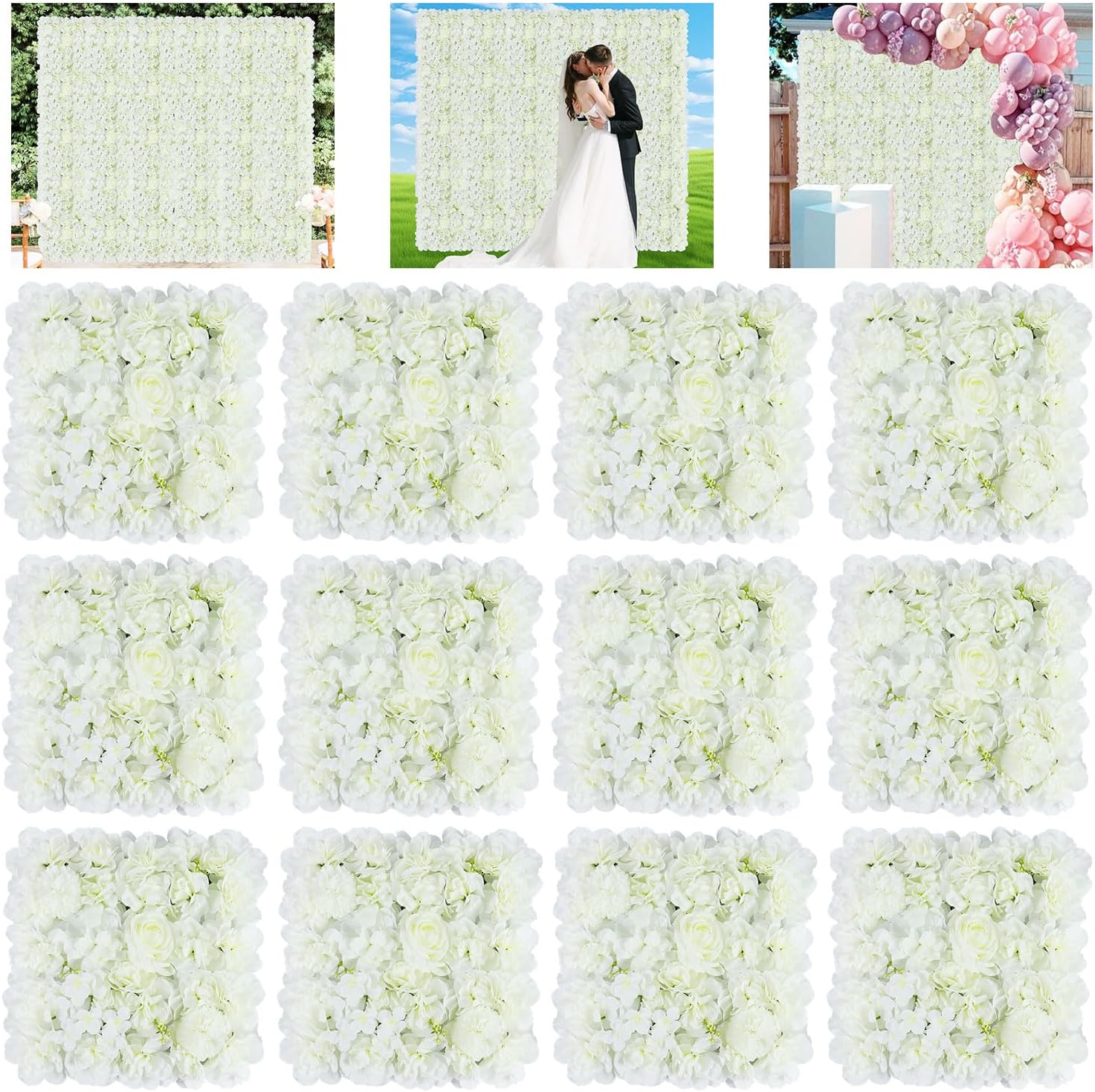 FUHSY Flower Wall Backdrop for Stunning Wedding Decorations
