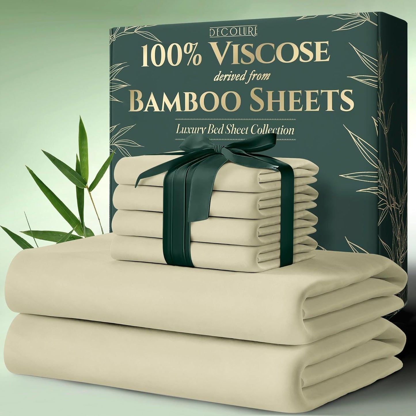 Viscose Derived from Bamboo Sheets for California King Size Beds