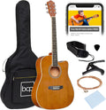 Beginner Acoustic Guitar 41in Cutaway Full Size - All-in-One Kit