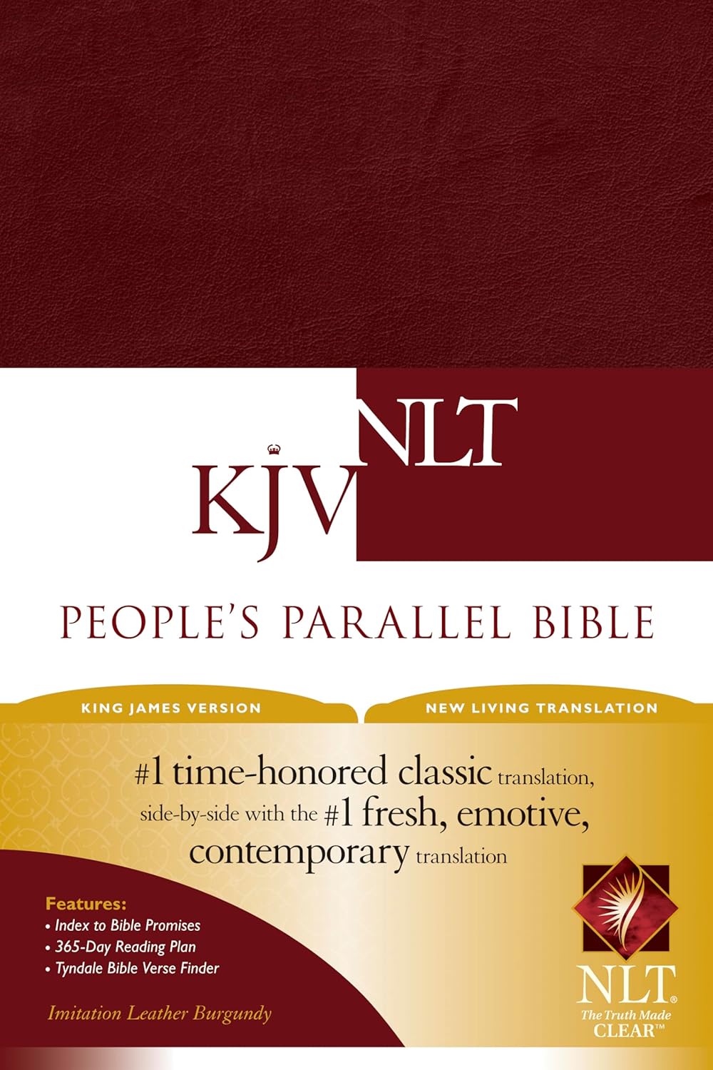 People's Parallel Bible KJV/NLT in Burgundy Imitation Leather