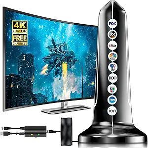 2024 Upgraded Indoor TV Antenna with 800+ Miles Range