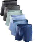 Bamboo Rayon Boxer Briefs for Men - Soft, Moisture-Wicking Multipack