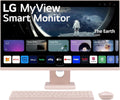 LG 27SR5BF-P 27-inch FHD MyView Smart Monitor - Pink Desktop Bundle