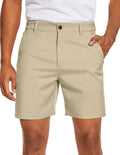 Men's Golf Dress Shorts 7in Flat Front Hybrid - Quick Dry Chino
