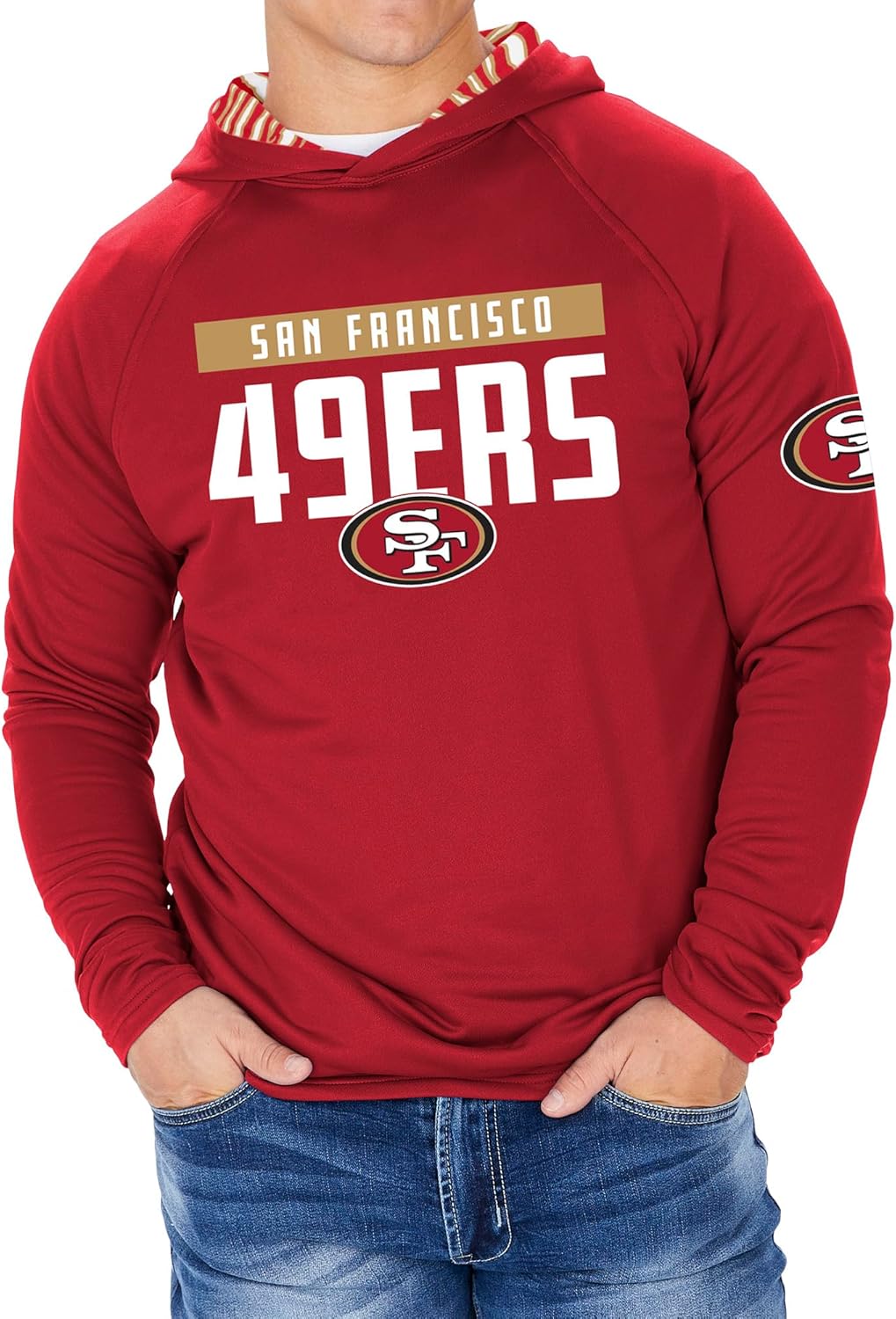 Zubaz NFL Men's Lightweight Hoodie in Camo and Zebra Patterns