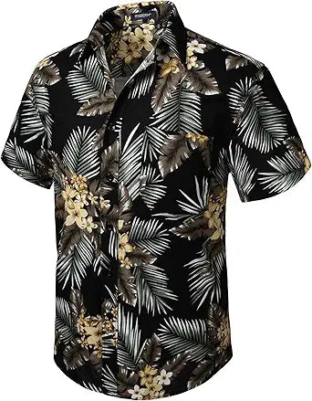 Men's Hawaiian Shirts Short Sleeve Aloha Shirt for Summer Fun