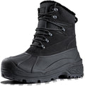 FREE SOLDIER Mens Snow Winter Boots for Men Warm Fleece Lining
