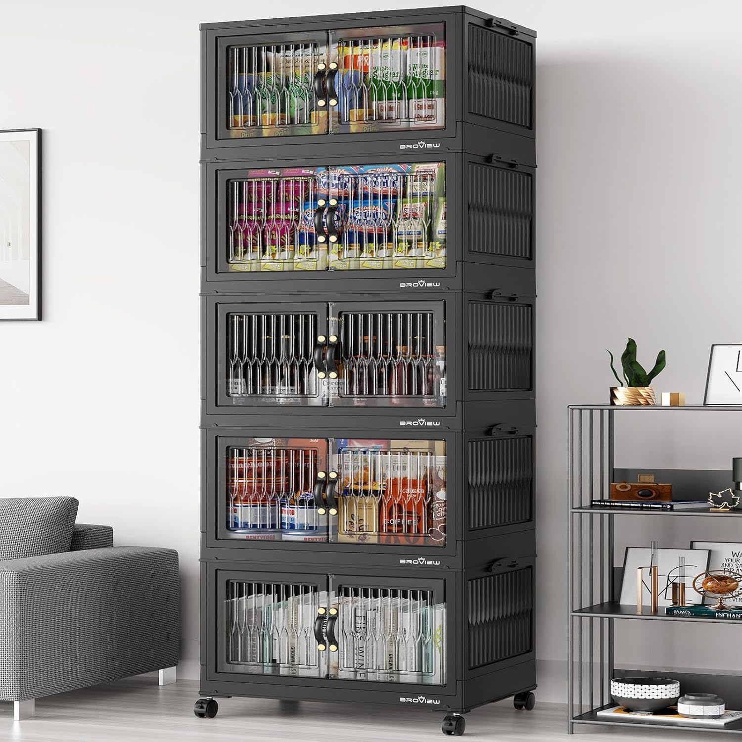 400Qt Stackable Storage Bins with Lid for Home Organization