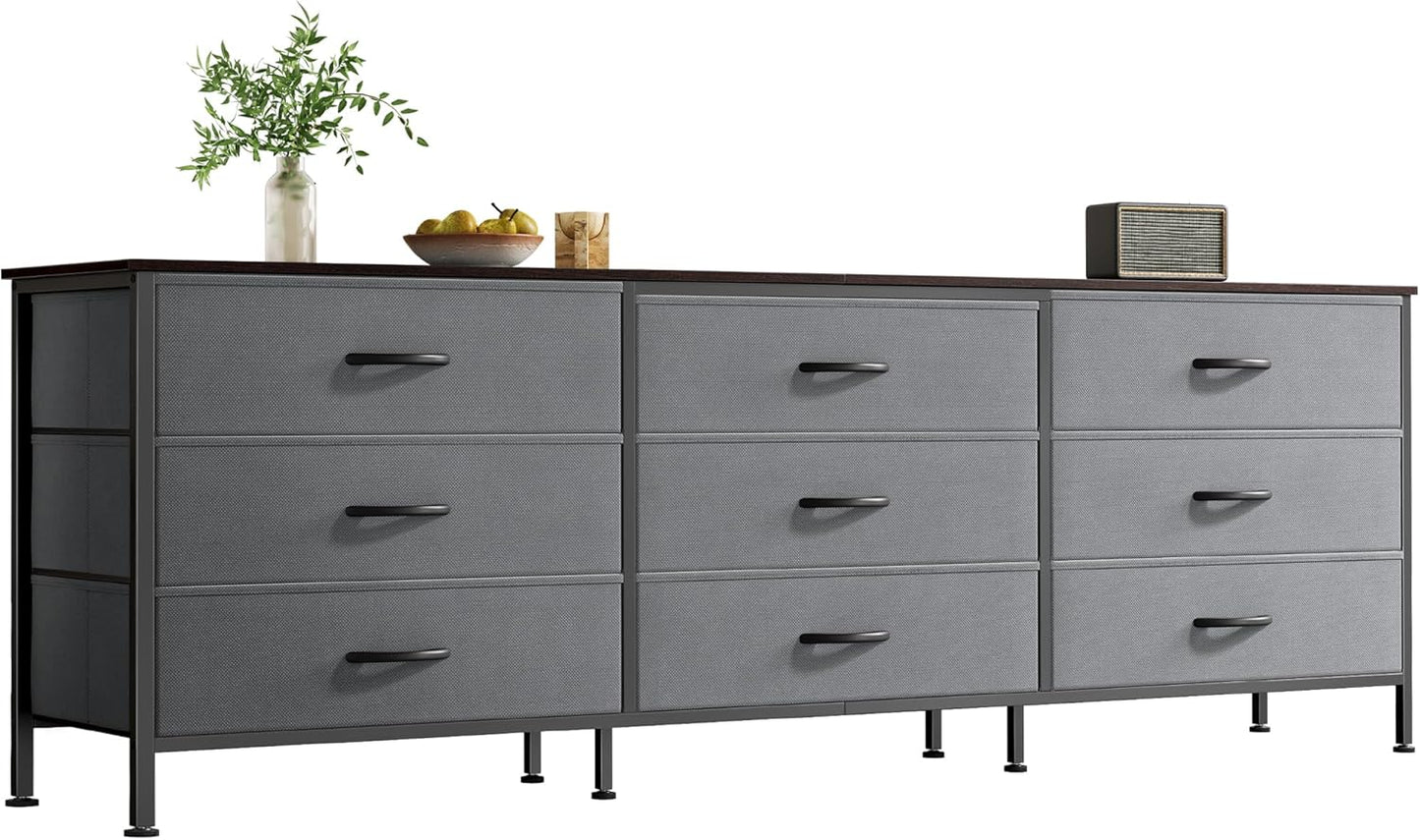Huuger 63 Inch Dresser with 9 Drawers for Bedroom Storage