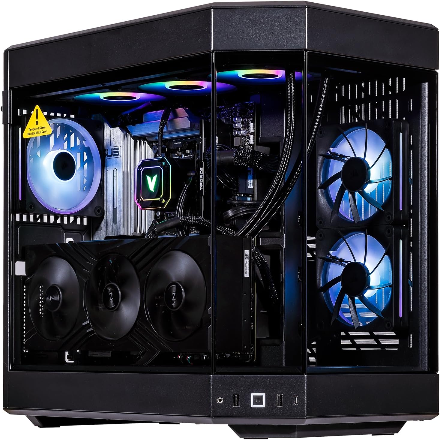 Velztorm Black Praetix 3D Custom Built Y60 Gaming Desktop PC