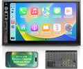 Double Din Car Stereo Compatible with Wireless Apple CarPlay, Android
