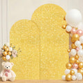 Set of 2 Arch Covers 7.2 and 6FT Stretchy Gold Sequin Backdrop Covers