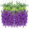 Artificial Wisteria Hanging Flowers Garland - Lifelike Silk Vines