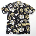 NCAA Men's Hawaiian Floral Button Down Shirt - 100% Cotton
