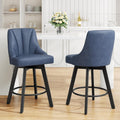 Swivel Bar Stools with Backs 24ft Counter Height Set of 2