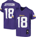 Youth Justin Jefferson Purple Minnesota Vikings Replica Player Jersey