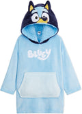 Bluey Blanket Hoodie for Kids Cozy Warm Fleece Wearable Blanket - Soft