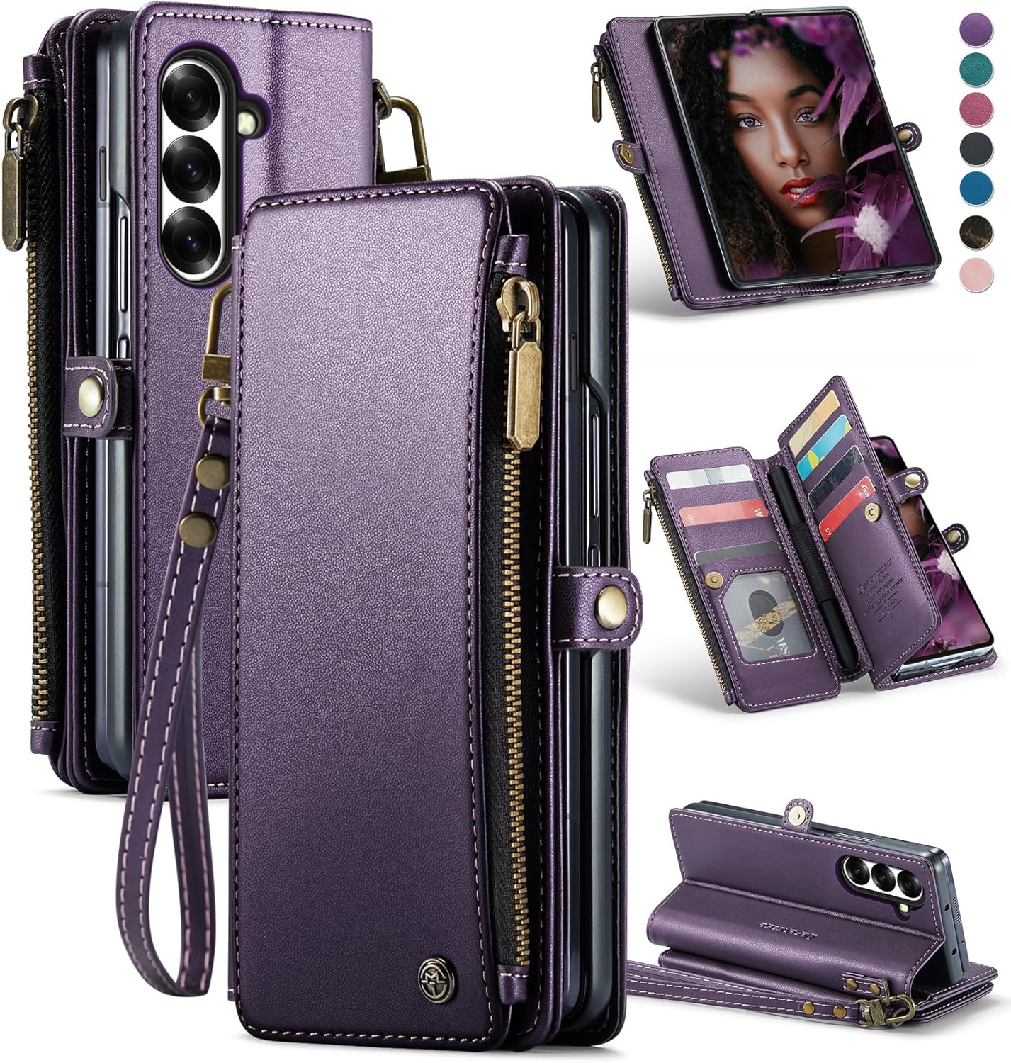 Defencase Wallet Case for Samsung Galaxy Z Fold 7 with RFID Blocking