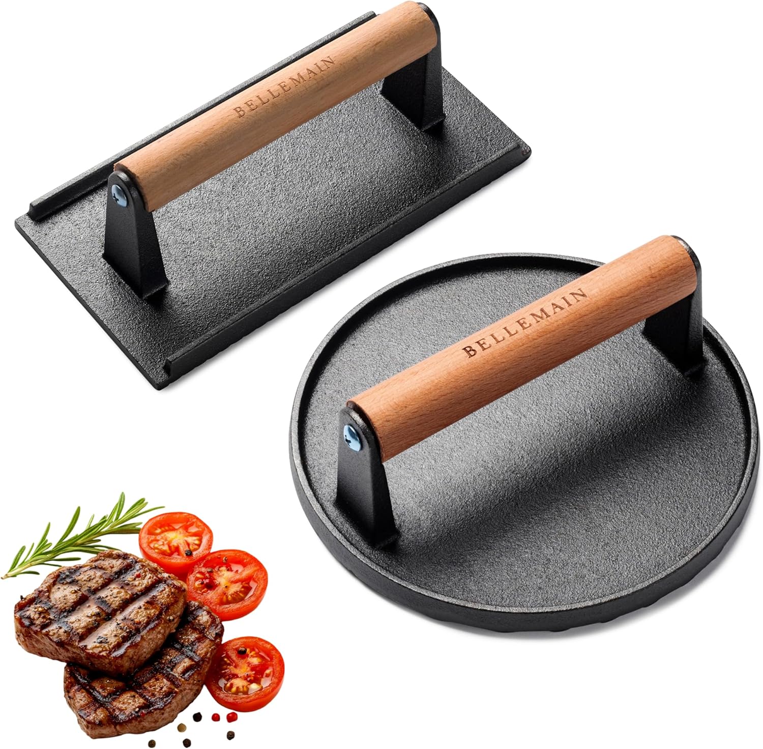 Pro-Level Searing: Bellemain Grill Press Set