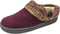 Clarks Women's Knit Scuff Slippers - Warm, Supportive Indoor/Outdoor