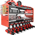 Metal Power Tool Organizer Rack Wall Mount - 4-Tier Drill Storage
