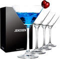JEKOSEN Crystal Martini Cocktail Glasses 10oz Set of 4 - Premium Gift