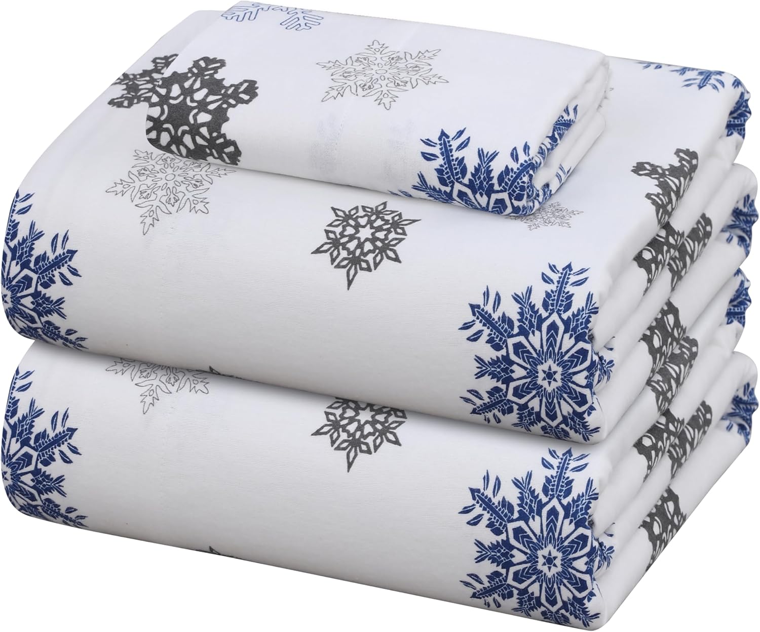 ZOYER Flannel Twin Sheets Set - Soft Cozy Deep Pocket Bedding