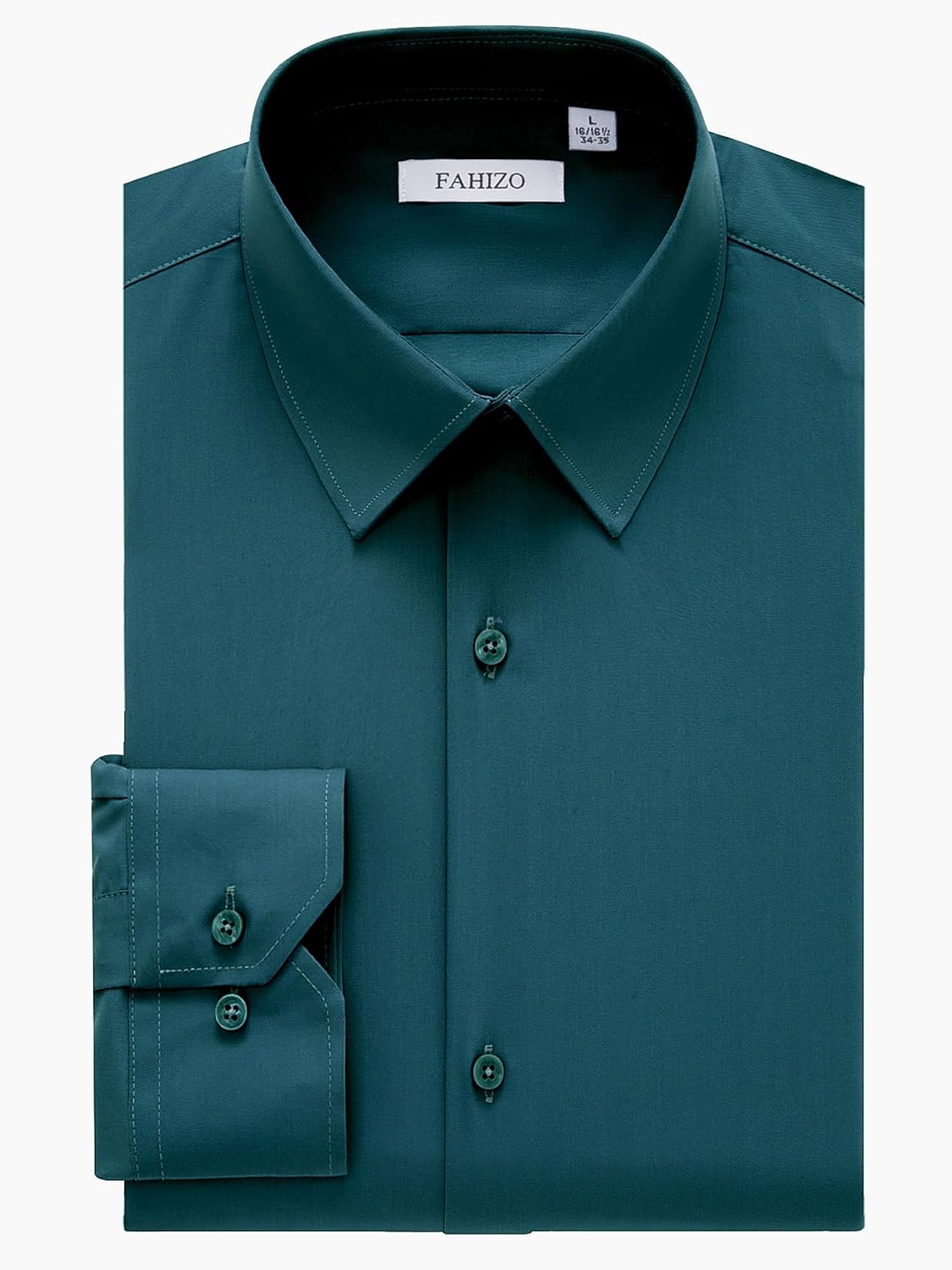 FAHIZO Men's Dress Shirt Regular Fit for Business and Casual Wear