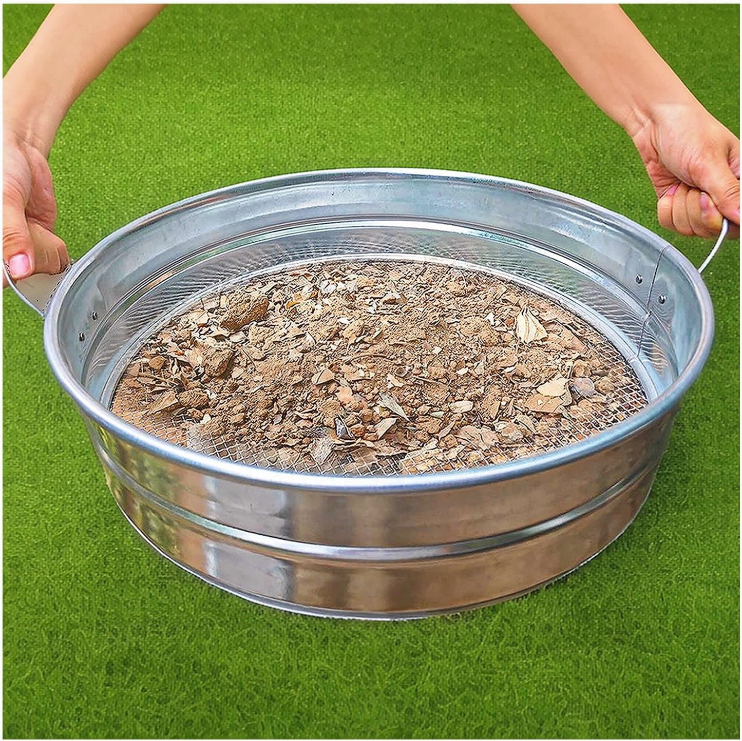 19 Inch Extra Large Soil Sifter for Gardening and Composting