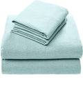 Comfort Spaces Cotton Flannel Sheets Queen Size - Ultra Soft Aqua