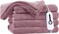 DUODUO Heated Blanket Twin Size 62x84in - Cozy Plush Electric Throw