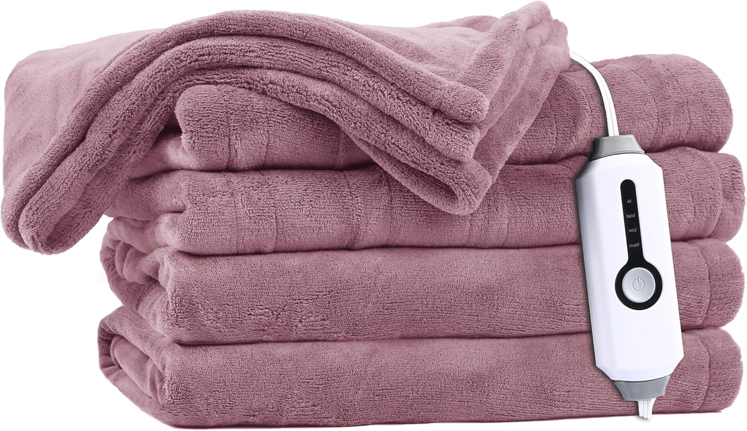 DUODUO Heated Blanket 62x84 Twin Size with 4 Heating Levels