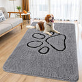 Smiry Dog Door Mat for Muddy Paws 59x35 in - Absorbent Chenille Rug