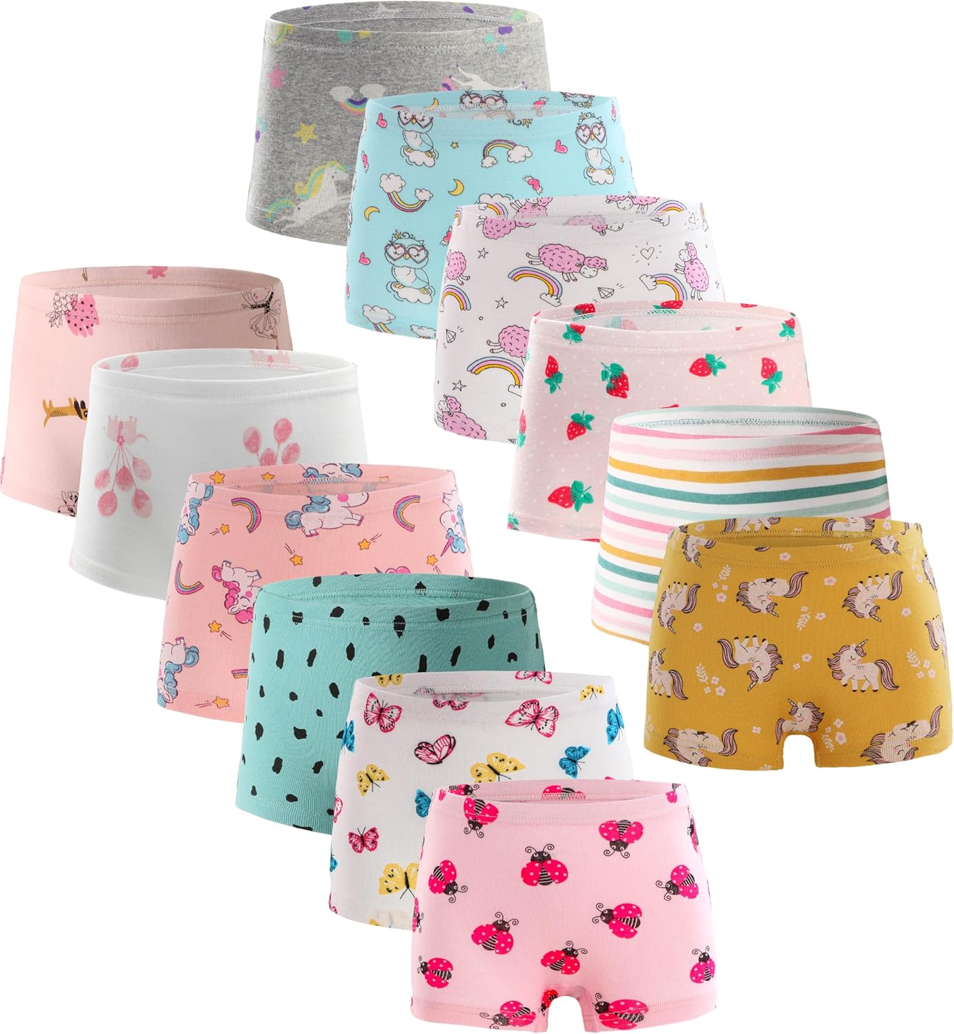 Soft Girls Boyshort Panties Cotton Briefs for Everyday Comfort