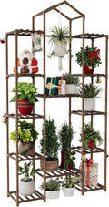 Bamworld 74.4in Tall Plant Stand for Indoor and Outdoor Use
