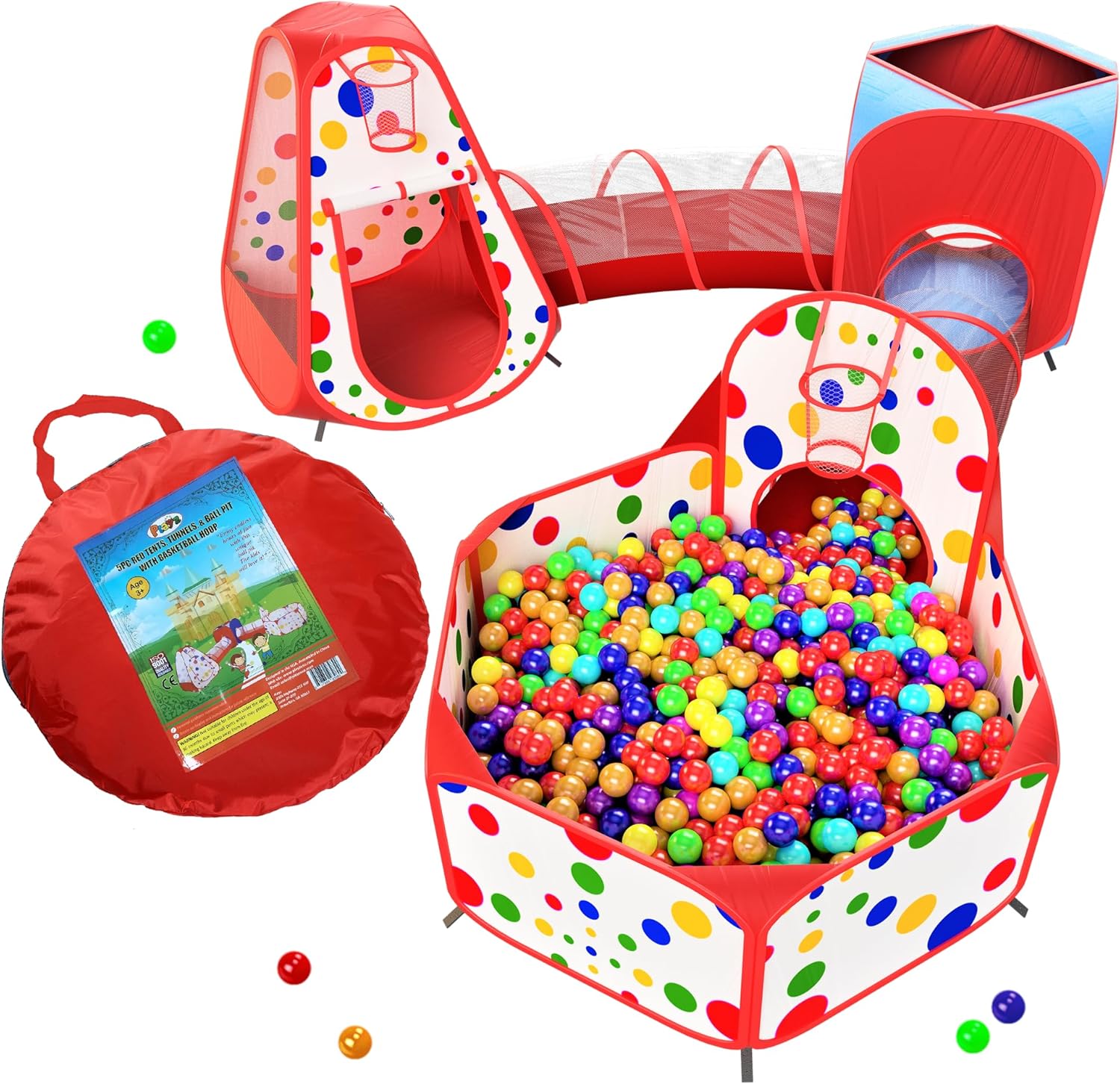 Playz Kids 5-Piece Popup Playhouse - Indoor/Outdoor Fun!