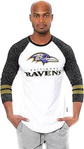 Men's Ultra Game NFL Raglan Baseball Long Sleeve Tee - Slim Fit