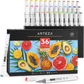 Alcohol Art Markers Set of 36 Tropical Tones - Dual Tip Blendable