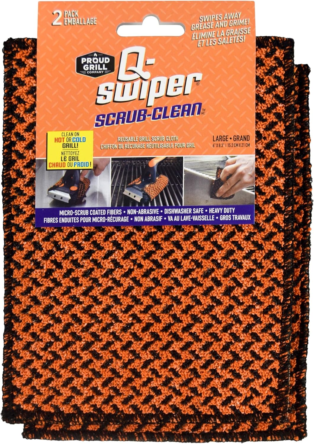 Proud Grill Co. Non-Abrasive Grill Cleaning Cloth Duo