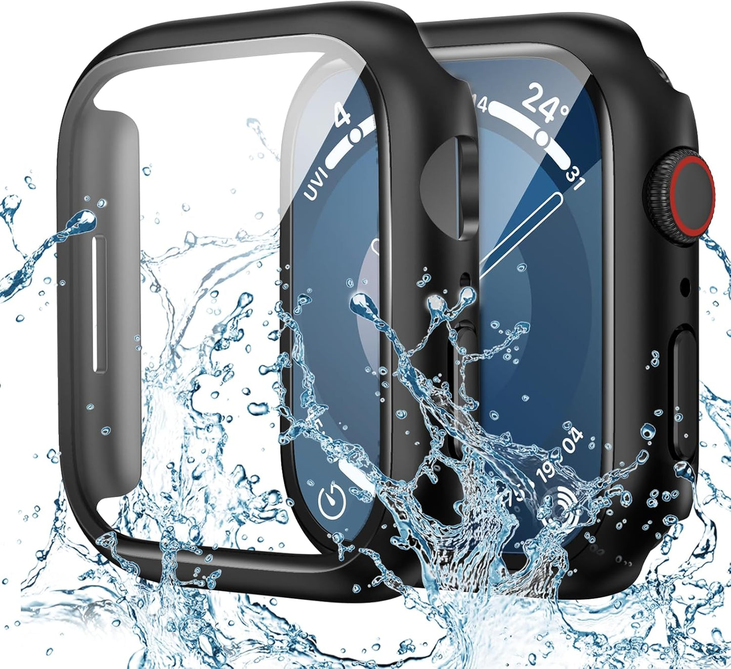 Waterproof Tempered Glass Case - Apple Watch Series 7/8/9 45mm