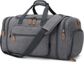 Gonex Canvas Duffle Bag 60L Travel Duffel with Shoe Compartment