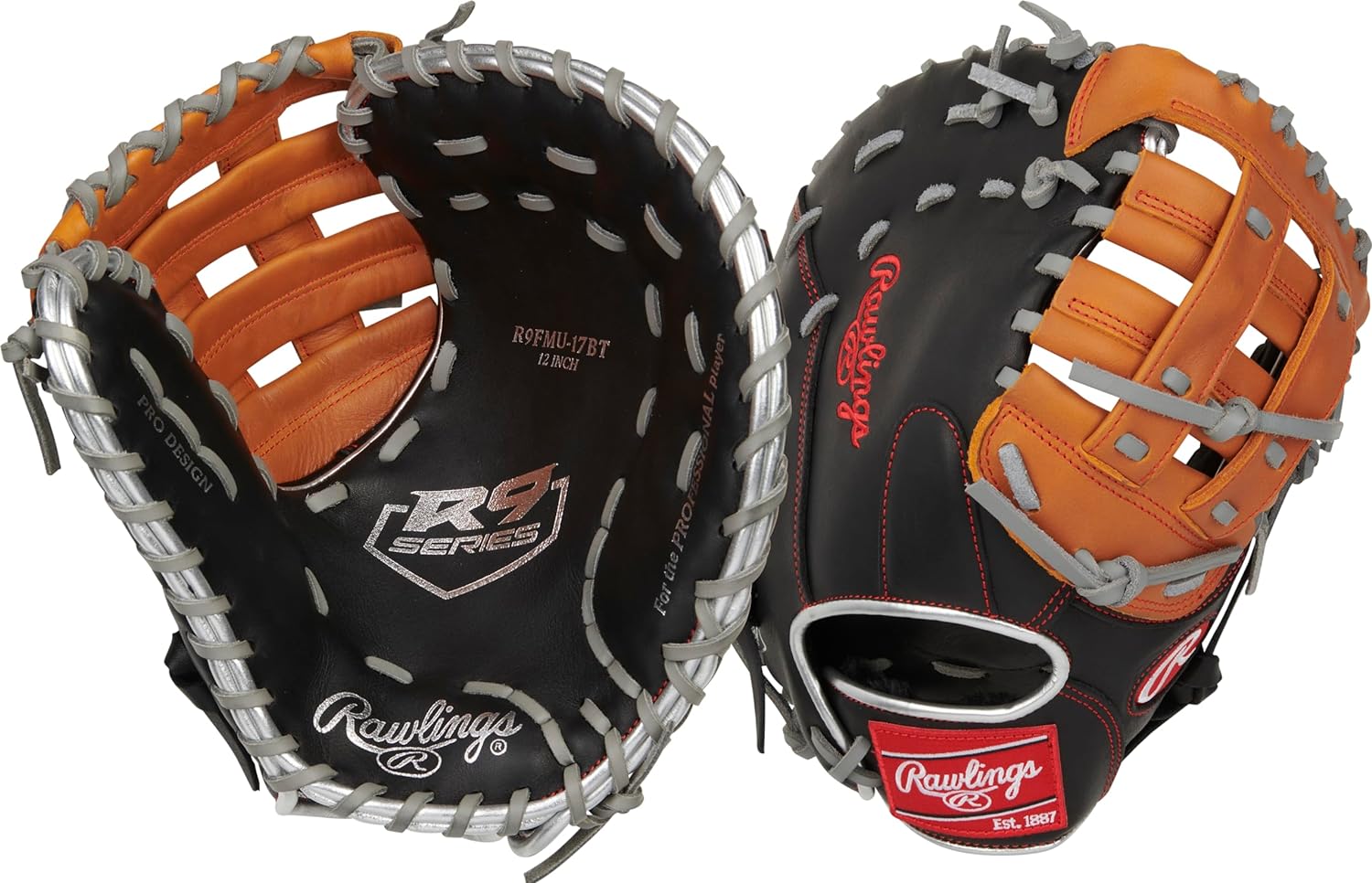 Rawlings R9 Youth Contour FIT Baseball Glove for Young Players
