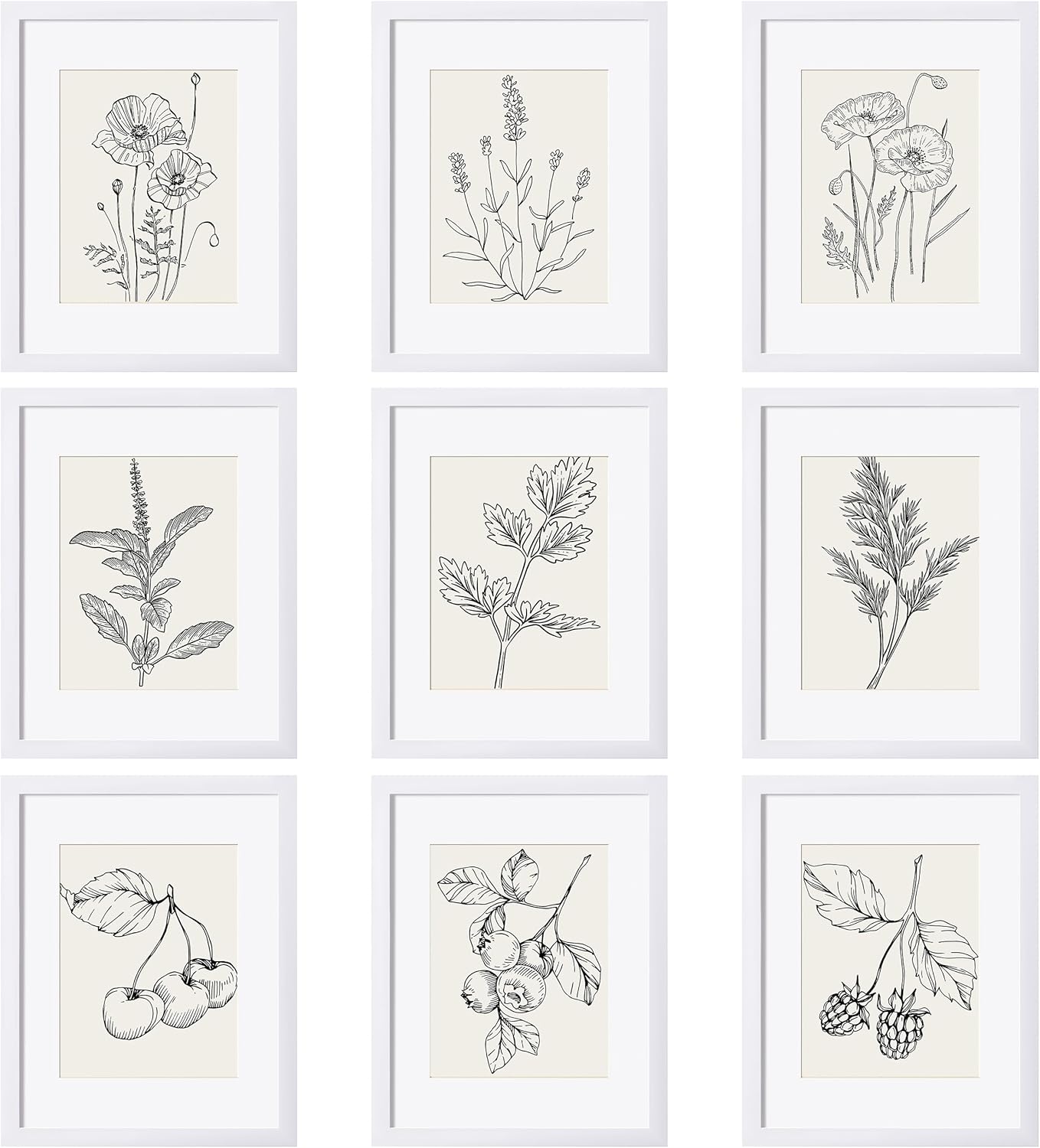 eletecpro 11x14 Picture Frames Set of 9 for Stunning Decor
