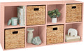 Kids Bookcase 8-Cube Storage Organizer - Customizable Toy & Book Shelf