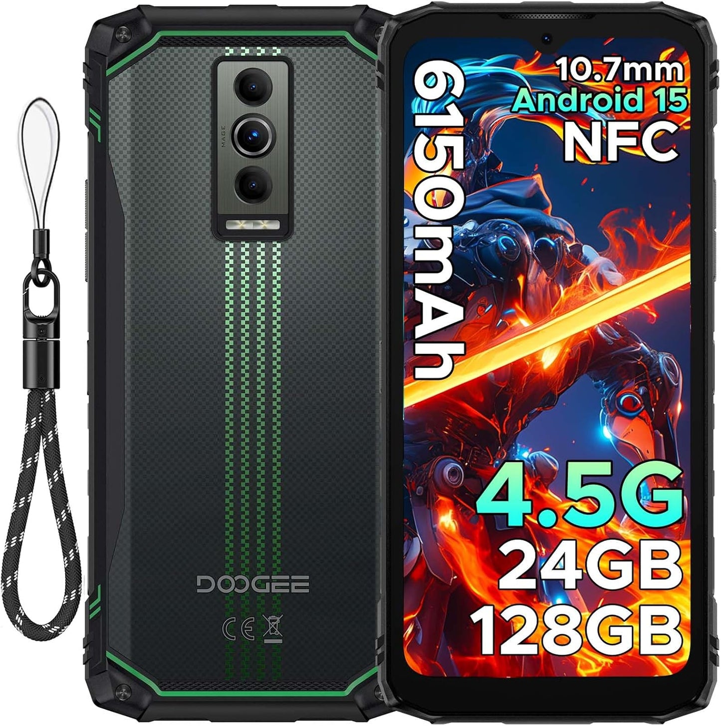 Blade 10 Energy Rugged Smartphone 24GB RAM 128GB Storage 6.56ftin