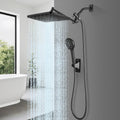 Shower Head with Handheld Combo 11.8 in Rain Head - Dual Spray