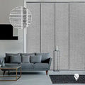 99% Blackout Sliding Panel Track Blinds for Patio Doors - Adjustable