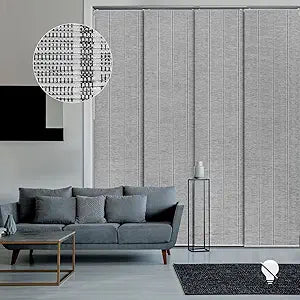 99% Blackout Adjustable Sliding Panel Track Blinds for Doors